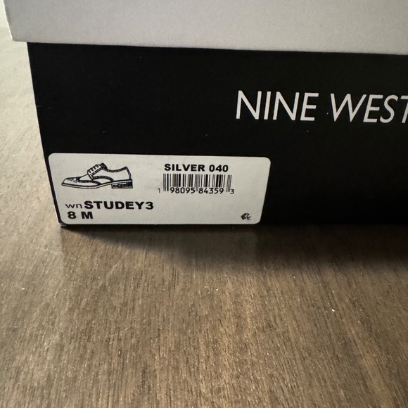 Nine West Silver Metallic Loafers - Picture 8 of 8